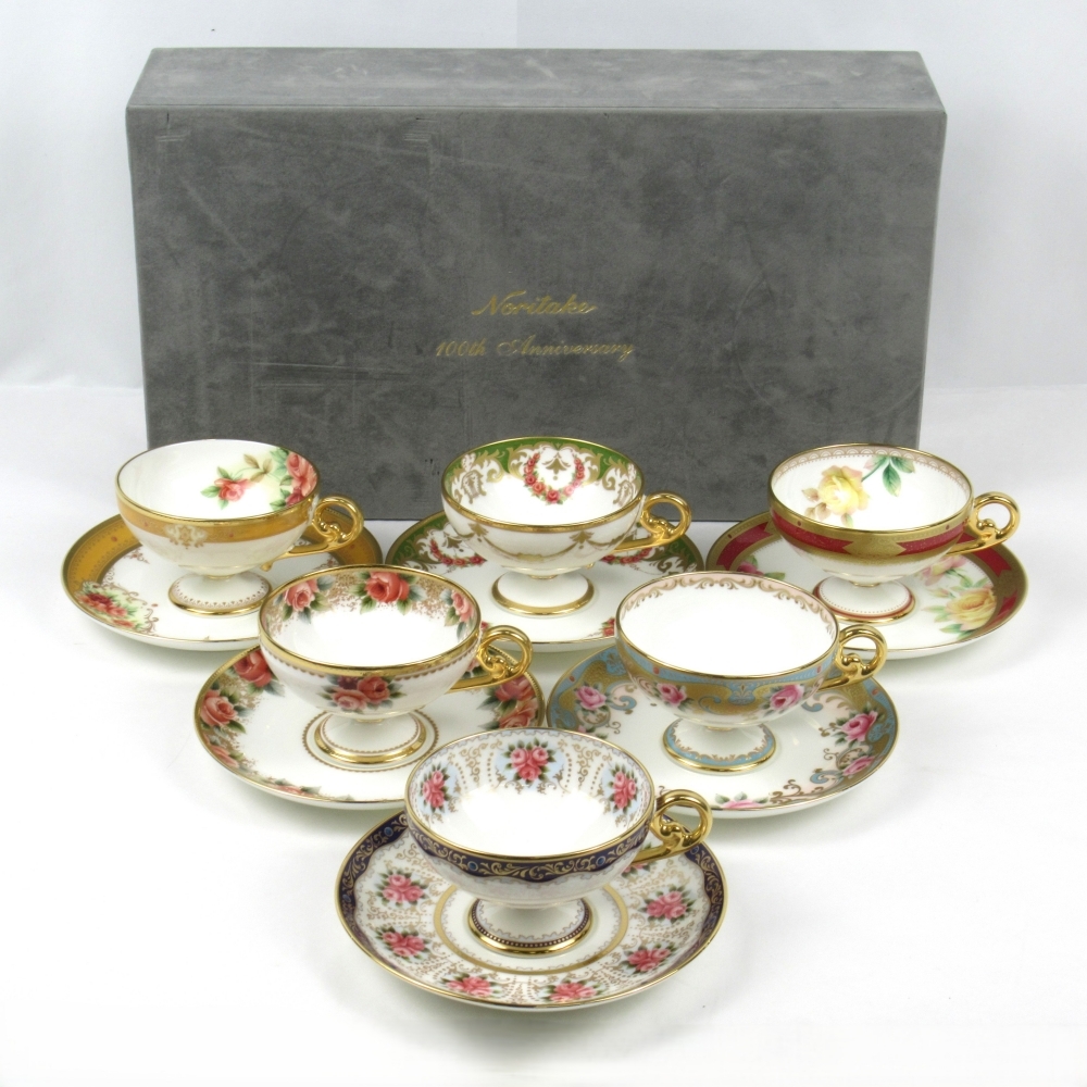 ノリタケ　100th アニバーサリー　プレート　6枚セット Yahoo!オークション -「ノリタケ100周年」の落札相場・落札価格