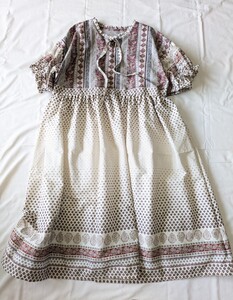 :ハンドメイド:コットンオリエンタルワンピ♪