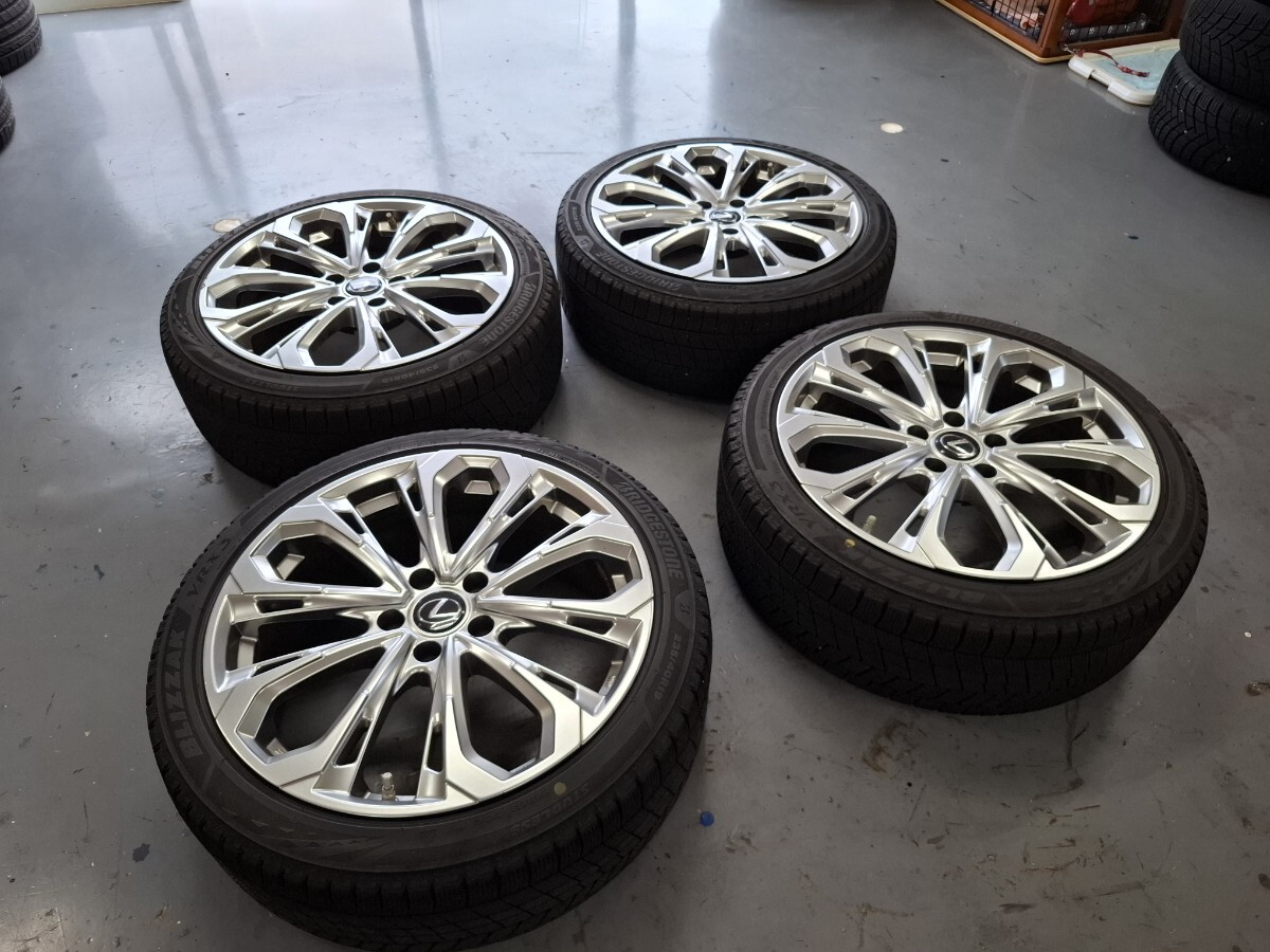 く*い様 レクサス ES 19インチホイール、タイヤセット レクサス LEXUS ES F-SPORT 純正 新車外し 19インチ ブラック