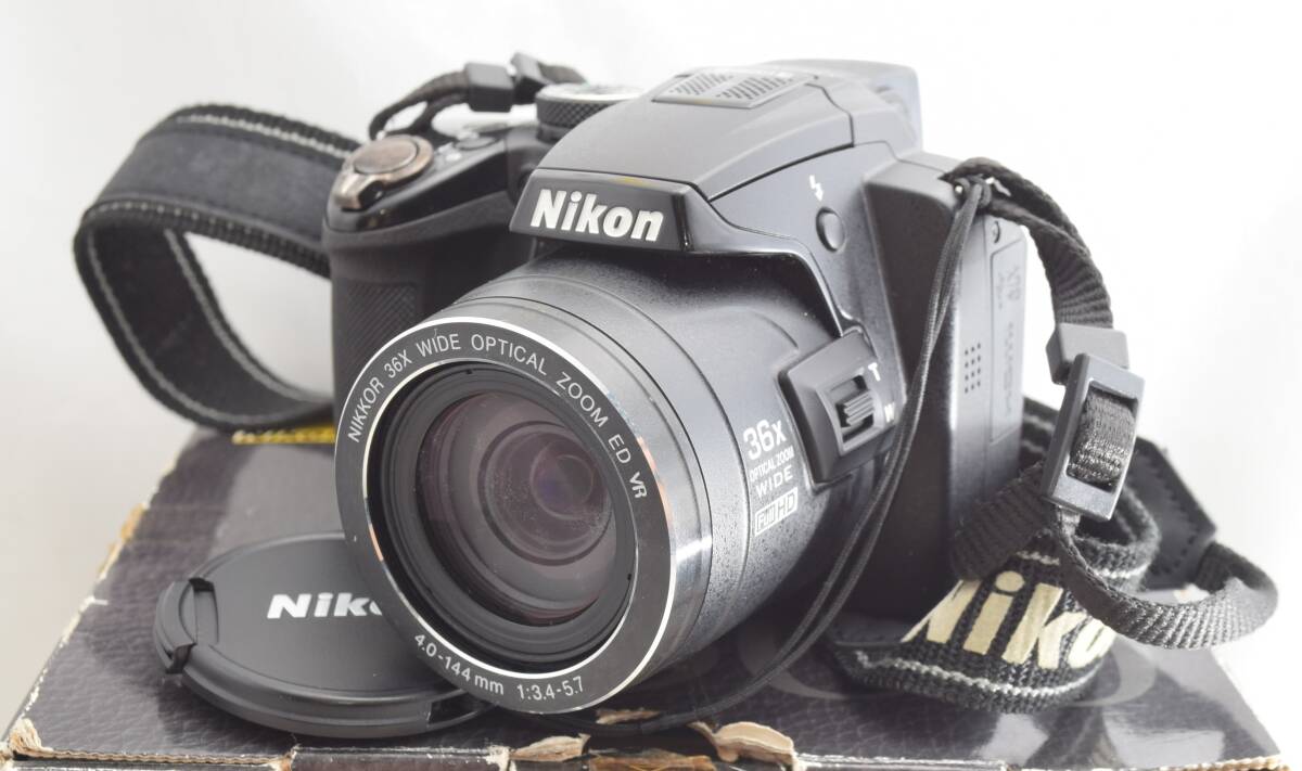 【希少・良品・動作確認済】NIKON COOLPIX P500 コンデジ COOLPIX P ニコン コンデジ Nikon P500 ブラック 中古 新品SD