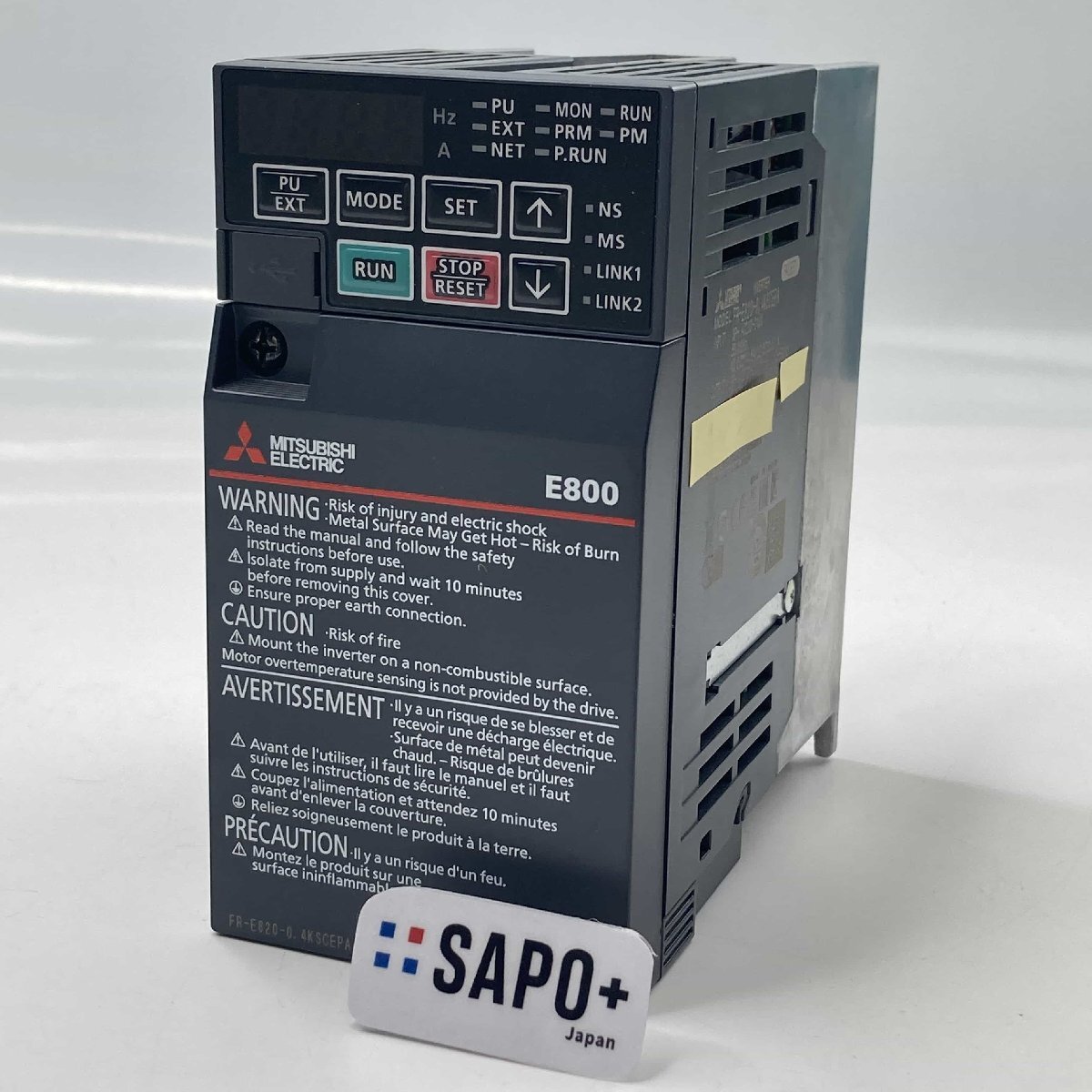 2個セット　FR-E820-0.4K-1 三菱電機　新品未開封 三菱電機 (株) インバータ FR-E820-0.4K-1 1001911681【別送品