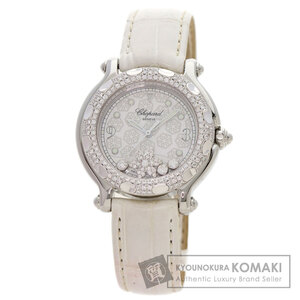 Chopard Chopard 27/8943 happy snow хлопья бриллиант 30mm наручные часы нержавеющая сталь кожа женский б/у