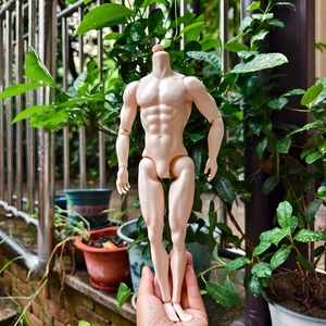 アクションフィギュア 1/6スケール 白人 色白 欧米人 男性 ボディ PVC 汎用 素体 おもちゃ 交換 可動式 デッサンドール バービー人形 t9091