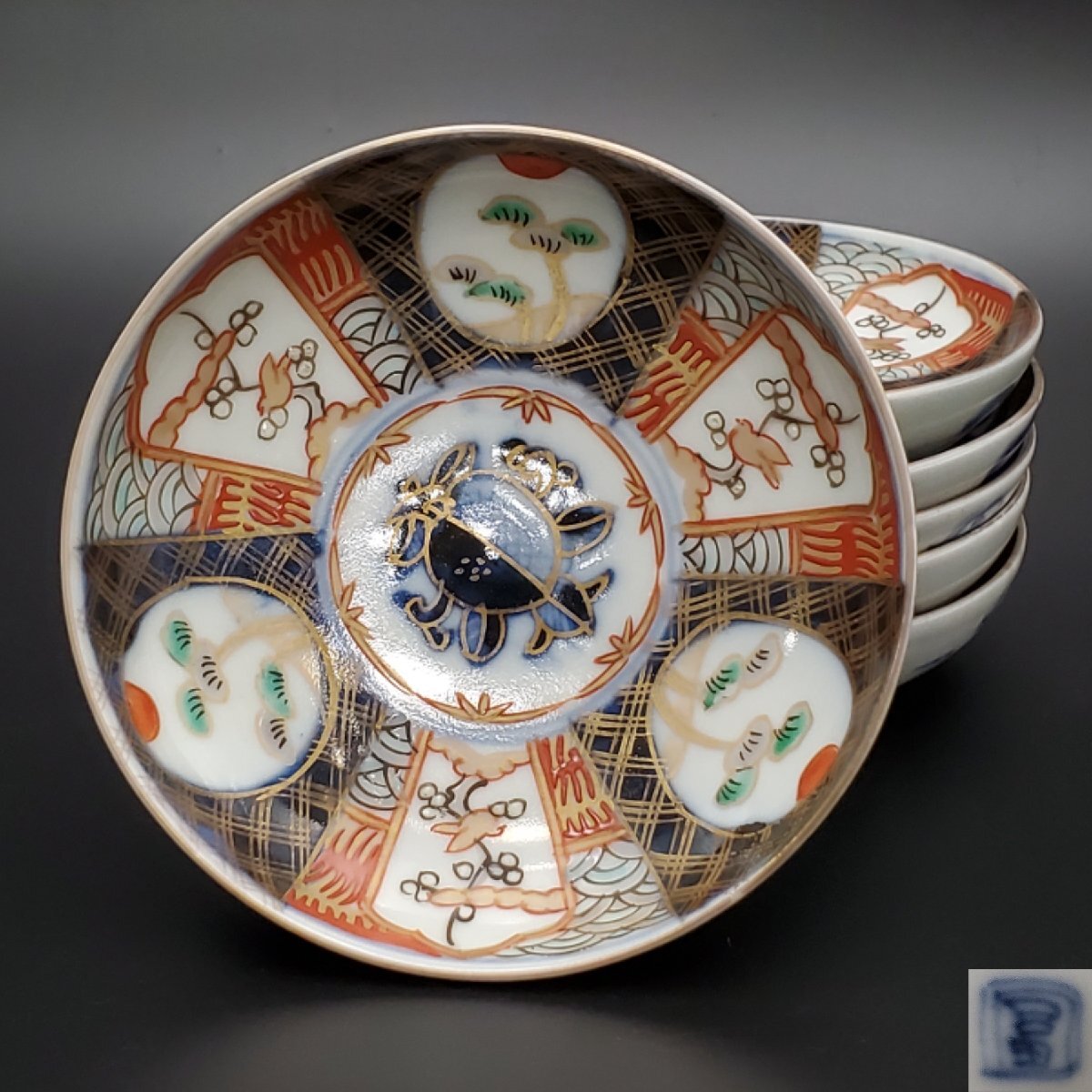 (511.Z199)陶芸 古伊万里小皿 2枚組 骨董 茶道具 511.Z199)陶芸 古伊万里小皿 2枚組 骨董 茶道具