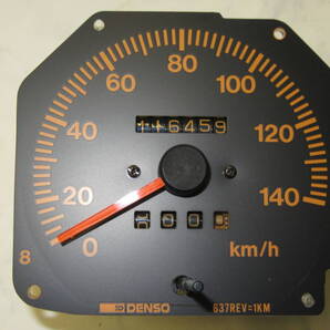 全国送料無料!スズキ JA11 ジムニー純正スピードメーター パネルのみ中古品 DENSO製 スペアや加工用等に!目立つ傷や見た目の破損等無し!