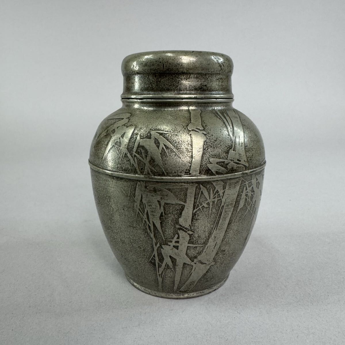 錫　茶入　特大サイズ 錫 茶入 特大サイズ