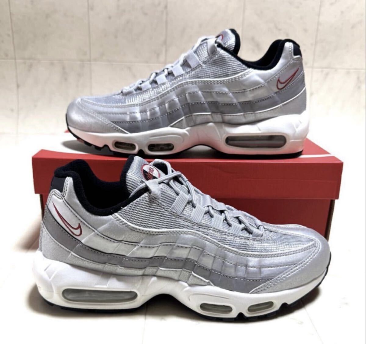 Nike Air Max 95 ホワイト/グレー/オリーブ27.5㎝　未使用新品 2025年最新】Yahoo!オークション -エアマックス95(27.5cm)の中古