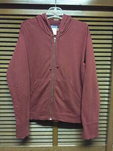patagonia フルジップ スウェット パーカー エンジ系 M USED パタゴニア アウトドア