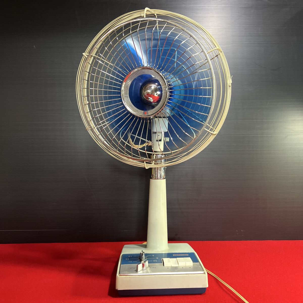 最終セール！希少 稼働品　アンティーク 扇風機 両面扇風機 希少 珍品 アンティーク SANDEN ELECTRIC 買取りまし