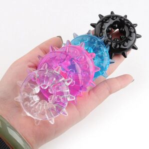 仮性包茎矯正 勃起不全 早漏改善 防止 亀頭露出 男性増大 ペニス.aコックリング 5色set 大型 厚口 タフギア 透明色付き 追跡付送料込