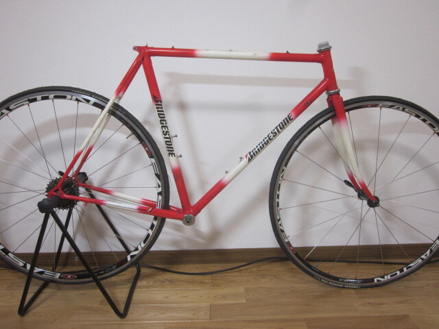 ブリヂストン/BRIDGESTONE ピストフレーム 競輪/自転車競技用 パーツ ブリヂストン〉の競輪用フレームで、ピストバイクデビュー