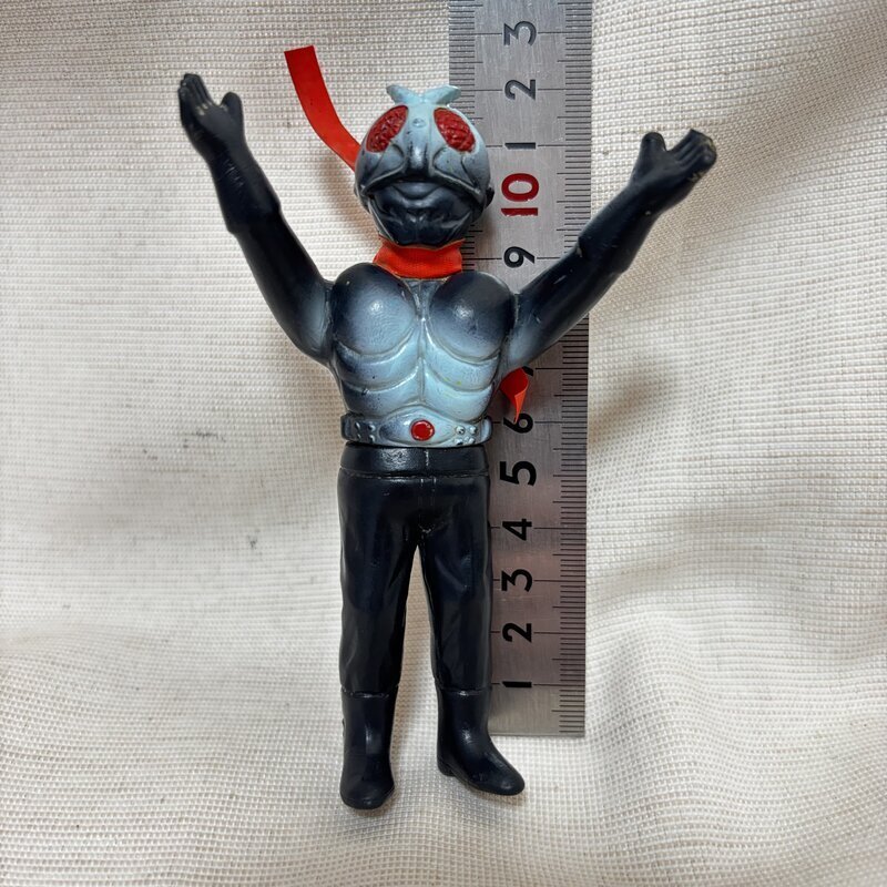 バンダイ 当時物 仮面ライダー1号 ソフビ フィギュア 約26.5㎝ 面取れ バンダイ 当時物 仮面ライダー1号 ソフビ フィギュア 約26.5