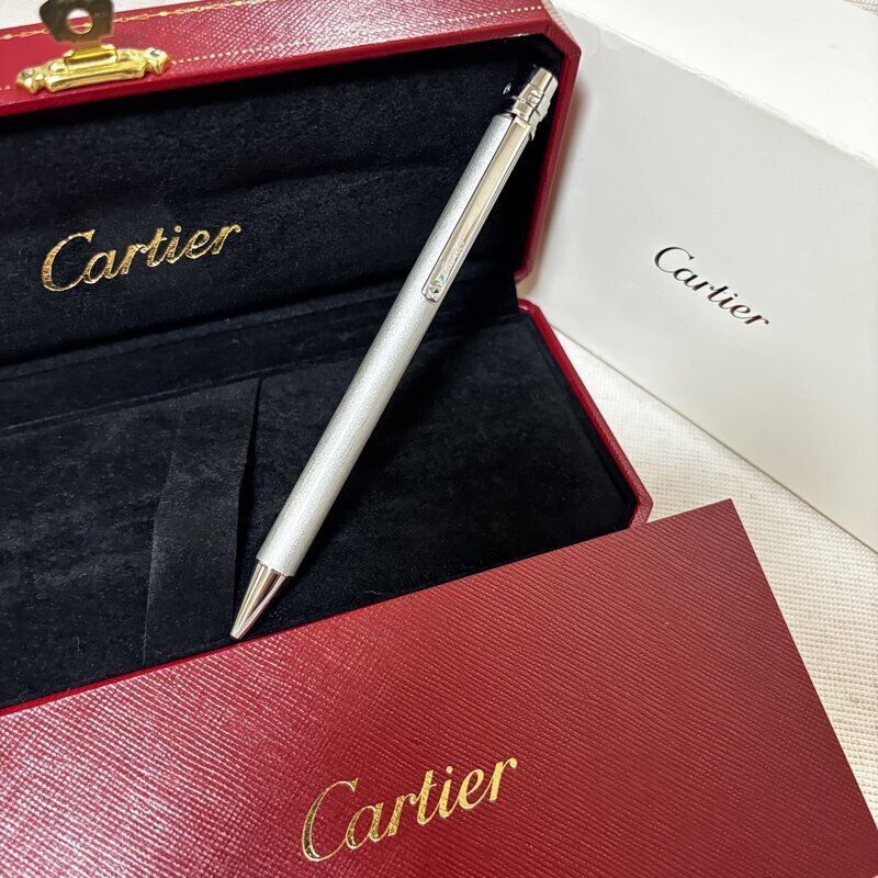 Cartier ボールペン レッド ケース付き Cartier 赤 ボールペン 専用ケース付き