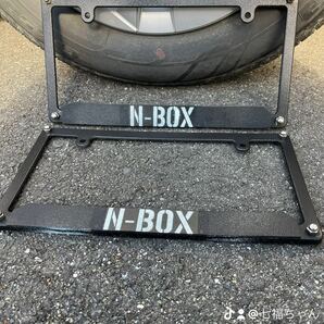 ホンダ N-BOX ステップワゴン クロスロード オデッセイ ナンバーフレーム枠 車種名入りナンバーフレーム