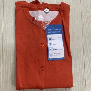【未使用タグ付】毎日着たい楽ちんニット レディースMサイズ 紫外線遮断 毛玉になりにくい 接触冷感