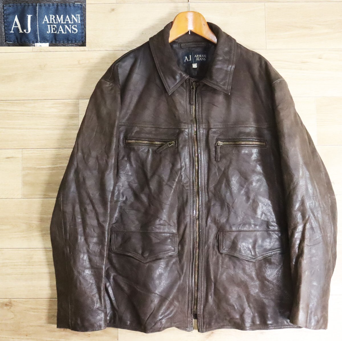 美品！ ARMANI JEANS 羊革 ライダースジャケット アルマーニ 楽天市場】AJ【ARMANI JEANS】アルマーニジーンズ レザーライダーズ