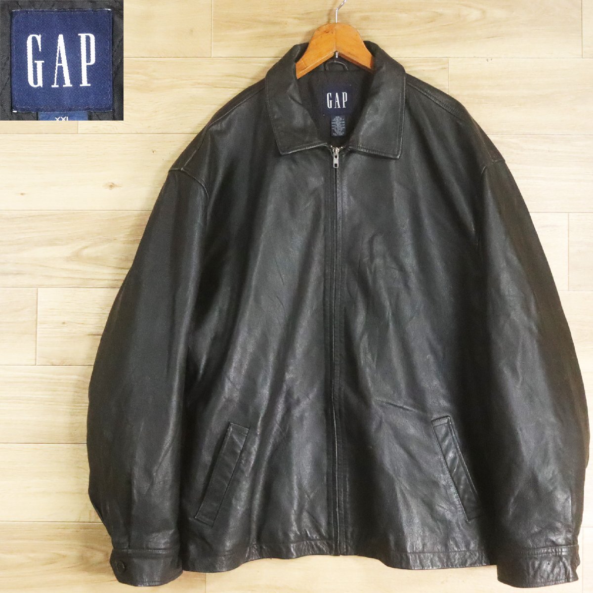 Yahoo!オークション -「gap レザー ジャケット」の落札相場