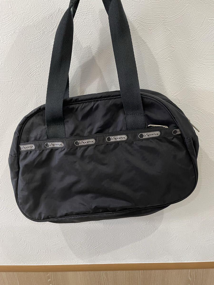 【新品/未使用】レスポートサック　黒のボストンバッグ 未使用・廃盤型 レスポートサック ボストンバッグ ブラック 黒