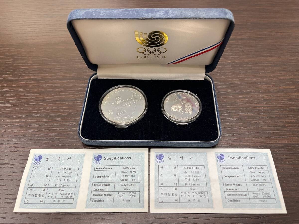 ソウルオリンピック 記念銀貨☆シルバー925 プルーフ ウォン 箱セット Yahoo!オークション -「ソウルオリンピック記念硬貨
