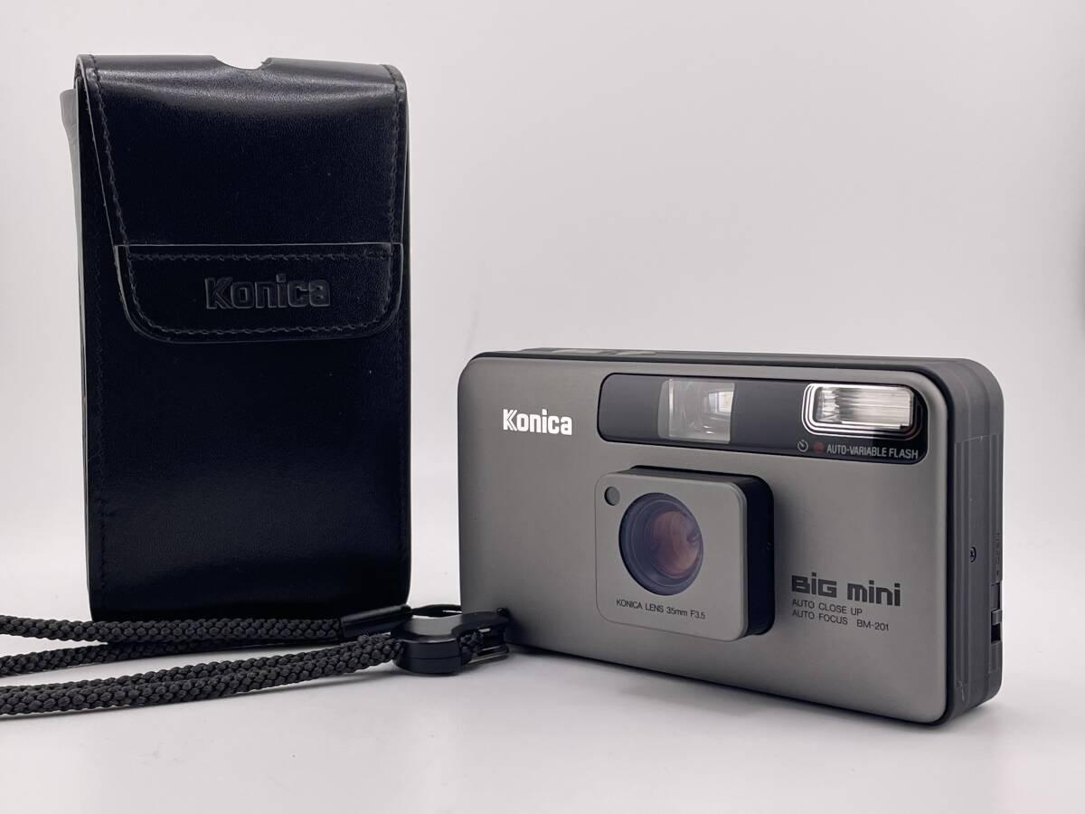 【動作品】フィルムカメラ　コニカ　ビッグミニ　BM-201 e42da90b2967bd963aad3ad763862b