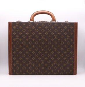 【美品】LOUIS VUITTON ルイ ヴィトン モノグラム トランク スーパープレジデント M53000 アタッシュケース バッグ コトヴィル【漂亮】