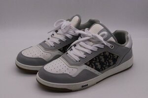 【美品】Dior ディオール B27 Uptown ロートップスニーカー サイズ44 29cm スムースカーフスキン & ディオール オブリーク ジャカード