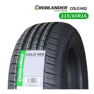 215/60R16 2025年製造 新品サマータイヤ GRENLANDER COLO H02 送料無料 215/60/16