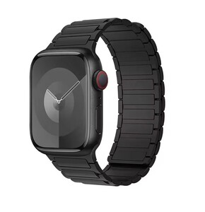 Apple Watch バンド シリコン マグネット ブラック×ブラック 49mm 46mm (Series 10) 44mm 42mm 45mm アップルウォッチ ベルト スポーツ