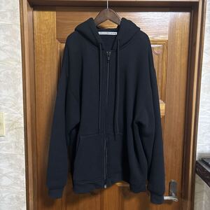 【定価7万】alexander wang ジップパーカー SIZE M ブラック 黒 トップス