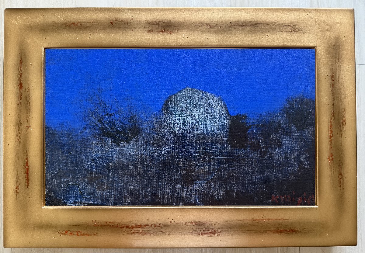 三岸黄太郎、雲、希少な画集より、新品高級額・額装付、状態良好 三岸黄太郎、雲、希少な画集より、新品高級額・額装付、状態良好