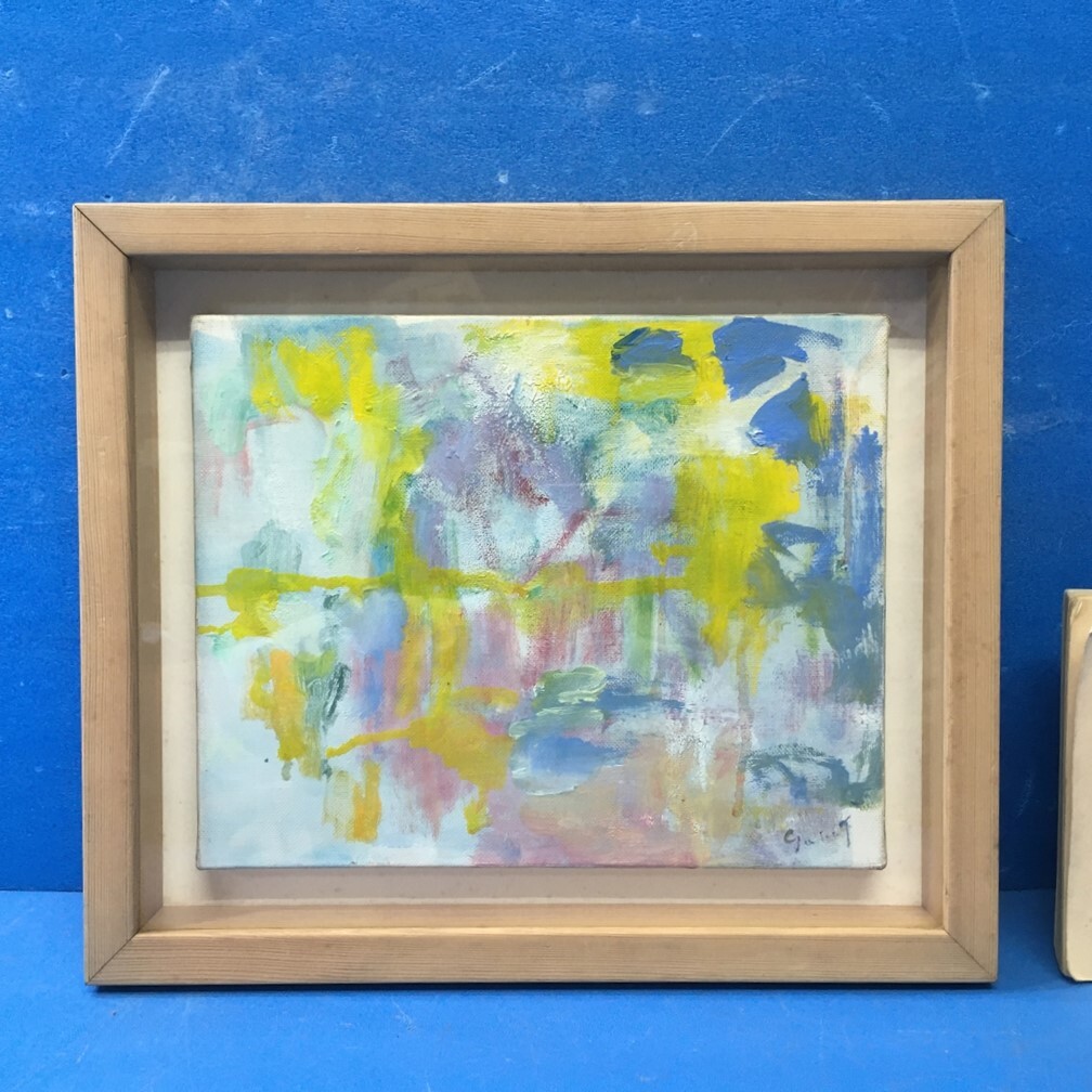 抽象画　肉質画　サインあり　2006 GAUZE 