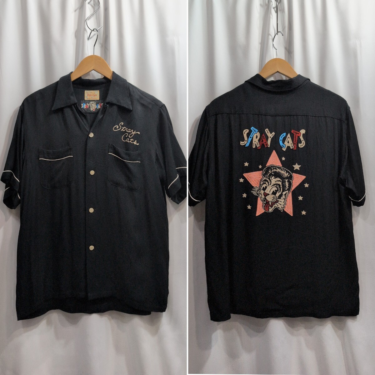 【M品番90s】スタイルアイズ　刺繍ボウリングシャツM◆アロハスカジャン東洋古着 楽天市場】STYLE EYES スタイルアイズ ボーリングシャツ Don