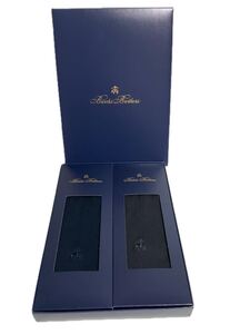 ① 未使用 Brooks Brothers ブルックスブラザーズ メンズ ソックス 靴下 2足セット まとめ ビジネス 紳士用 25-26㎝ 送料185円〜