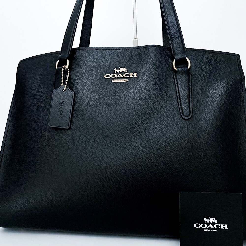 未使用品 COACH コーチ トートバッグ 黒 保存袋付き COACH - 新品 コーチ COACH トートバッグ ワーナー トート バッグ