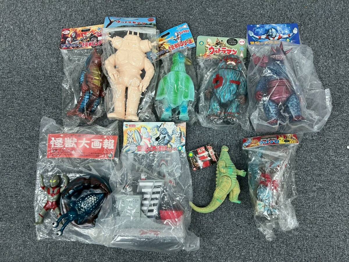 レア　ソフビ 怪獣　ウルトラマン　ウルトラQ BANDAI 円谷　海洋堂　中古 レア ソフビ 怪獣 ウルトラマン ウルトラQ BANDAI 円谷 海洋堂 中古