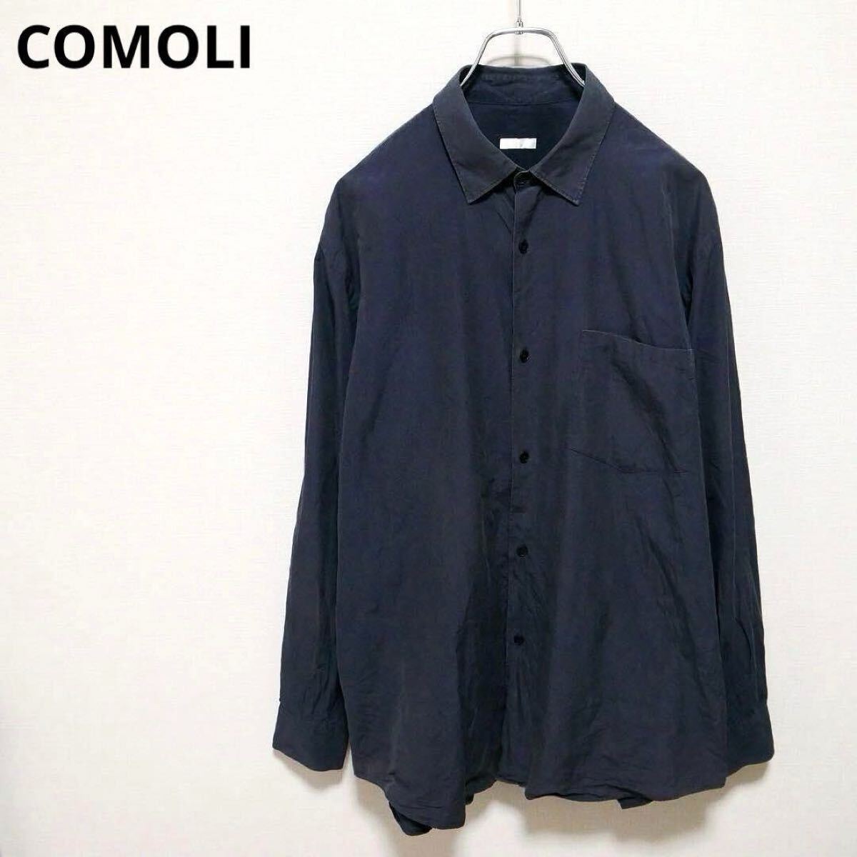 2025年最新】Yahoo!オークション -comoli シャツ ネイビーの中古