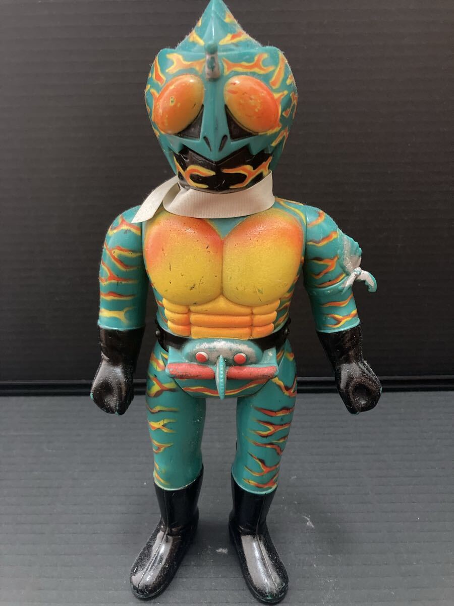 当時物☆アマゾン 仮面ライダー ソフビ フィギュア 旧バンダイ 石ノ森