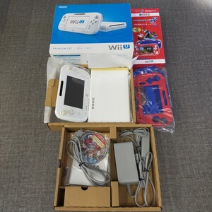 す3591 WiiU 任天堂 本体 プレミアムセット 32GB ドラゴンクエスト ソフト付 マリオカート プロテクトケース ホワイト ニンテンドー
