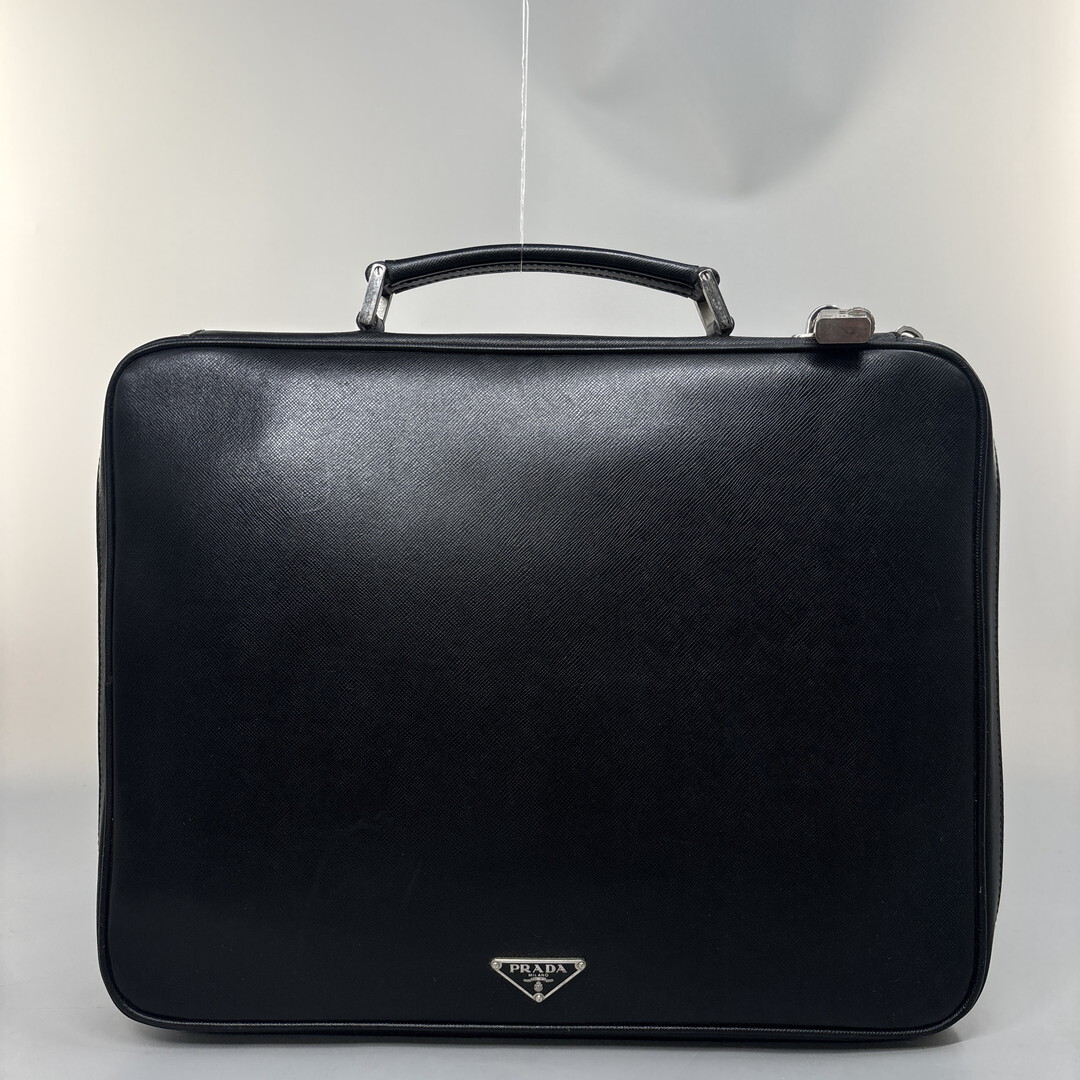 【極美品】プラダ フルレザー ビジネスバッグ ブリーフケース 通勤 黒 メンズ 2025年最新】Yahoo!オークション -プラダ ビジネスバッグ