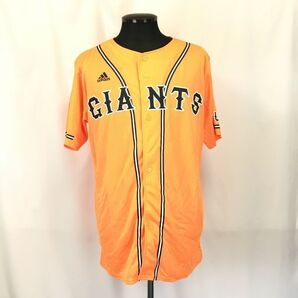 adidas/アディダス製★読売GIANTS/巨人/ジャイアンツ 80周年 応援ユニフォーム【Mens size -L/orange】Tops/Shirts◆BH127-B