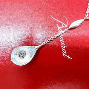 美品 Baccarat バカラ フルールドゥ プシデリック ドロップ ネックレス 925 クリスタル イリゼクリア