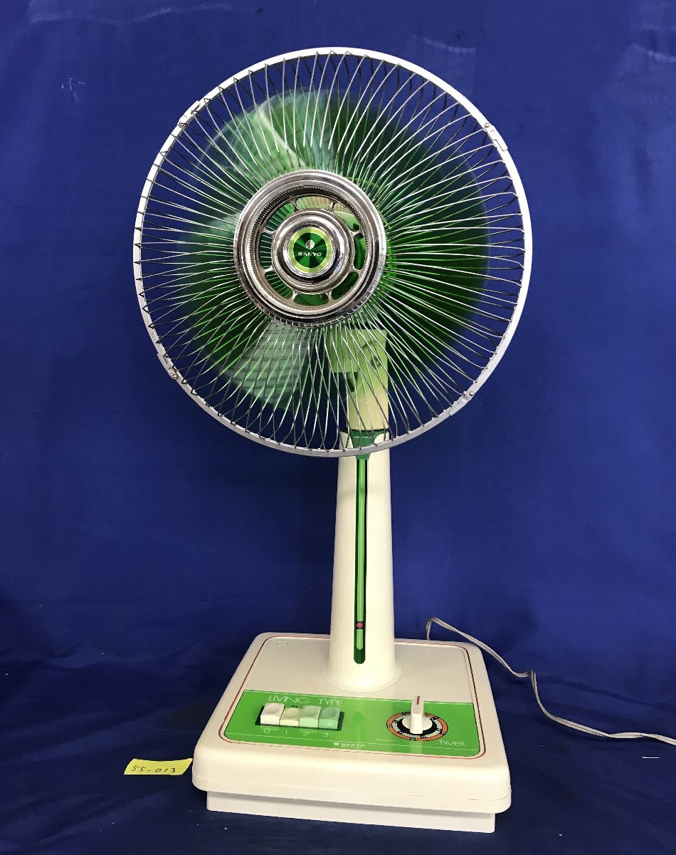 ヴィンテージ　三洋扇風機　サンヨー　通電確認済みとても可愛いカラー！ Yahoo!オークション - R663 昭和レトロ 【 サンヨー 扇風機 EF