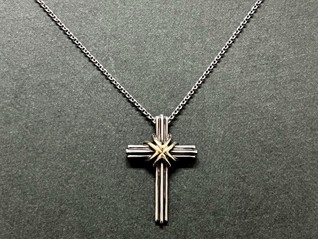 TIFFANY&Co. ティファニー ネックレス 925 750 刻印 クロス TIFFANY&Co. ティファニー ネックレス 925 750 刻印 クロス