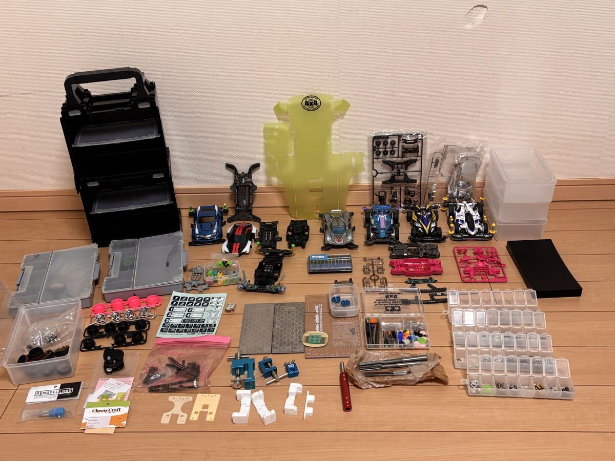 ミニ四駆 まとめ売り チタンシャフト 充電器 治具 引退セット ミニ四駆 まとめ売り チタンシャフト 充電器 治具 引退セット