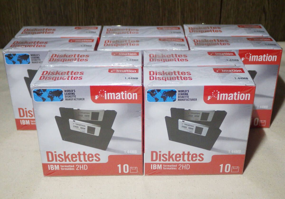 lmation Diskettes 2HD フロッピーディスク 新品 未開封 手動シャッター開閉にも対応した初期の3.5インチフロッピー