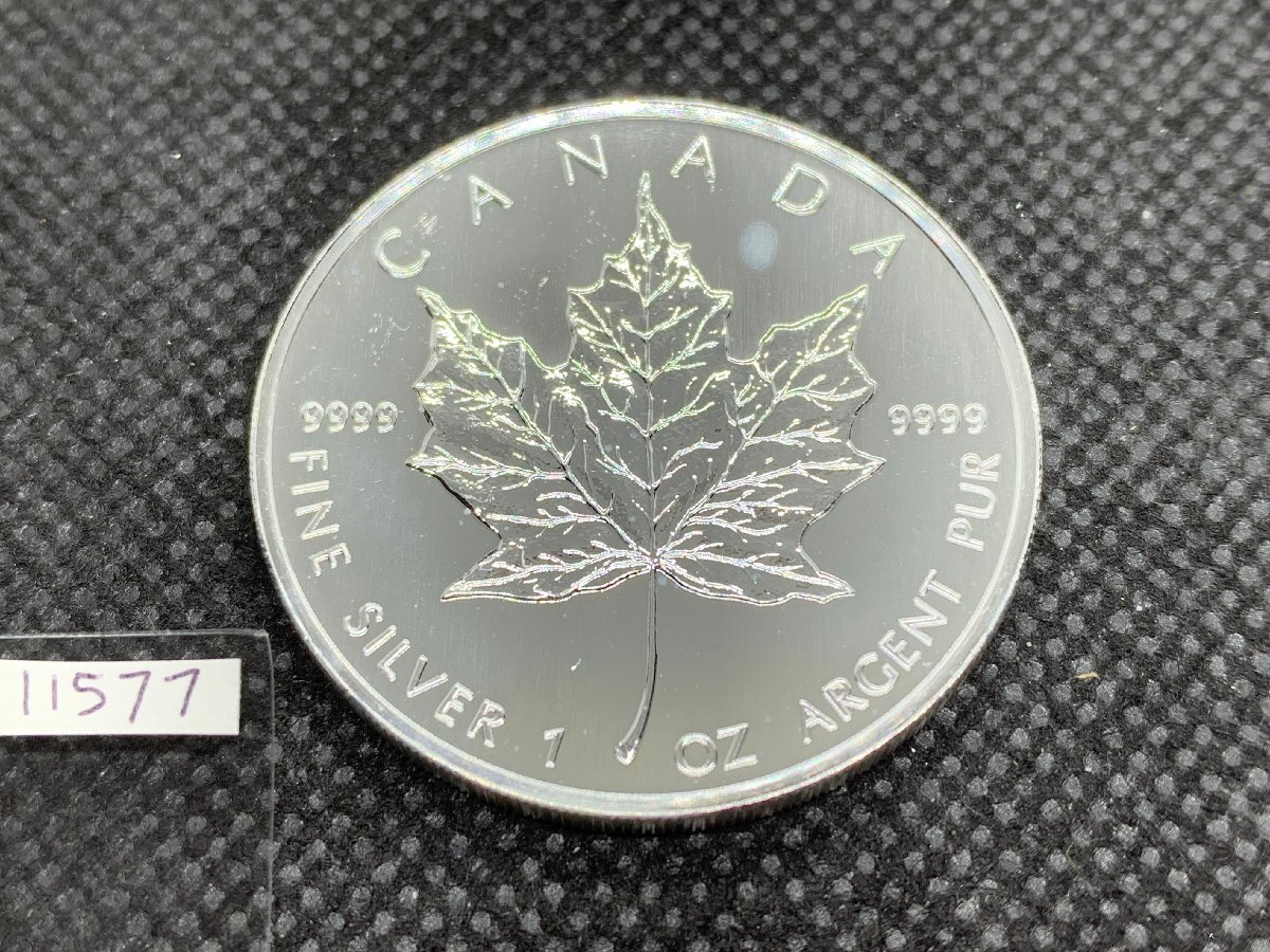 メイプルリーフ5ドル銀貨 1オンス SV9999 純銀 フランクリンミント Yahoo!オークション -「メイプルリーフ銀貨」(世界) (硬貨)の