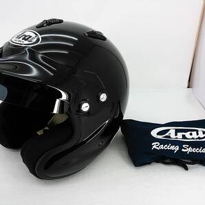 【送料無料】良品 2023年製 Arai アライ GP-J3 8859 SNELL-SA ブラック XLサイズ 60-61cm 4輪用 カート ヘルメット