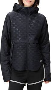 Неиспользованный New Balance L Размер Impact Run Reflective Heat Zip Up Jacket/Jumper Black WJ23256 $17600