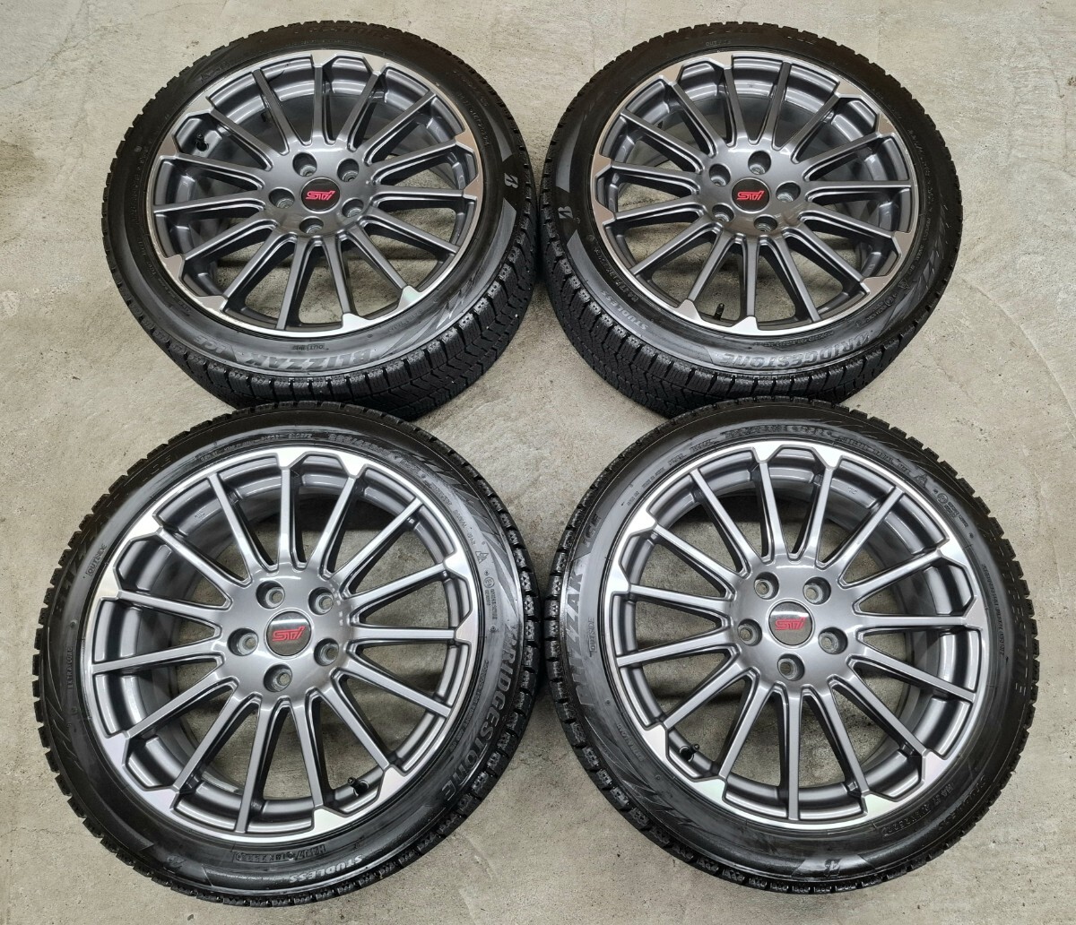 【ほぼ新品】スバル レヴォーグ 純正 ホイールタイヤ 2024年 スタッドレス ネクセン レヴォーグ 冬タイヤ 新品 NX WIN ice2 225/45R18 2024