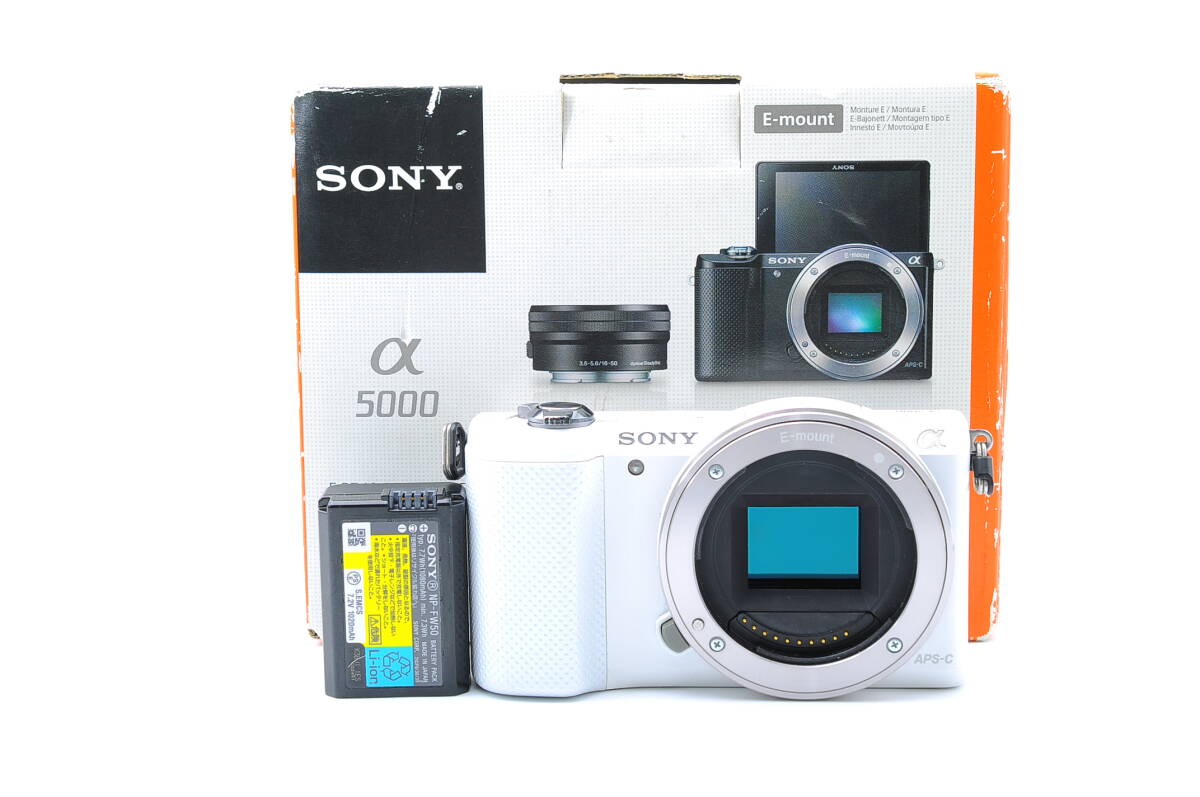 SONY - ⭐️極上品⭐️ 自撮り＋WiFi機能搭載♪   α5000  ボディーのみ Amazon | SONY α5000 パワーズームレンズキット(ホワイト